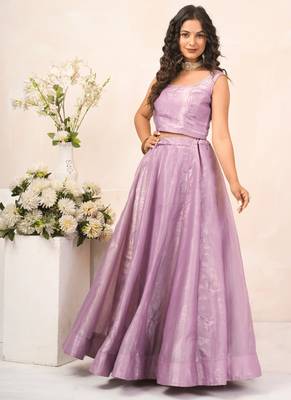 Lavender mist crush lehenga 4