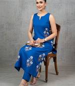 everyday women floral printed regular kurta with trousers