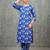 workwear women floral printed regular kurta with trousers