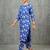 workwear women floral printed regular kurta with trousers