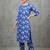 workwear women floral printed regular kurta with trousers
