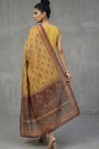 office women regular kurta with trousers & with dupatta