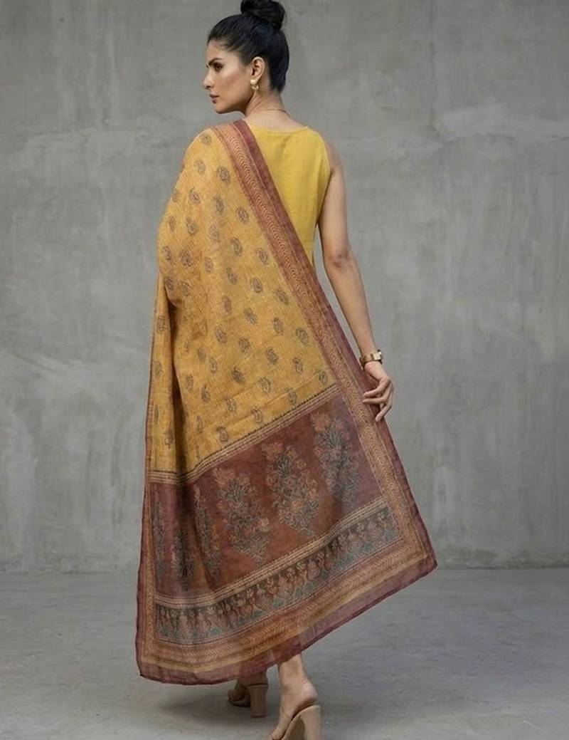 office women regular kurta with trousers & with dupatta
