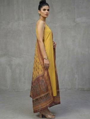 office women regular kurta with trousers & with dupatta 6
