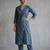 structured women paisley printed regular cotton kurta with trousers