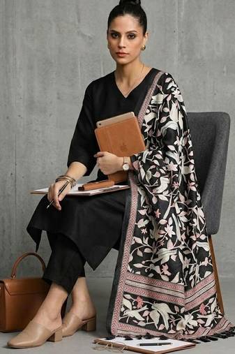 everyday women regular kurta with trousers & with dupatta