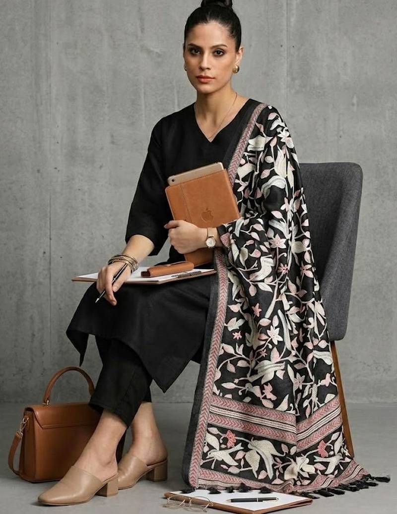 everyday women regular kurta with trousers & with dupatta