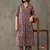 everyday women floral printed regular cotton kurta with trousers