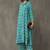 structured women floral printed regular kurta with trousers