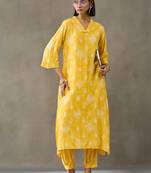 smart women floral printed regular kurta with salwar