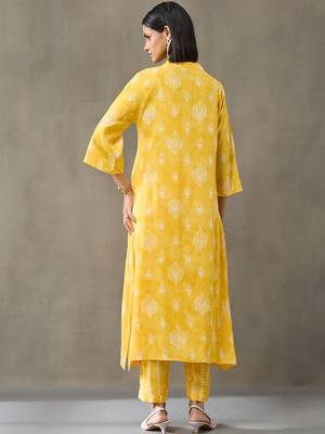 smart women floral printed regular kurta with salwar 2
