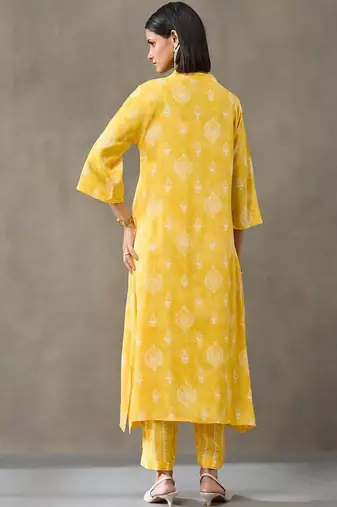 smart women floral printed regular kurta with salwar