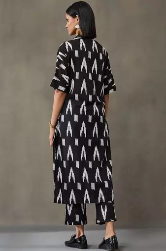 everyday women floral printed regular cotton kurta with trousers