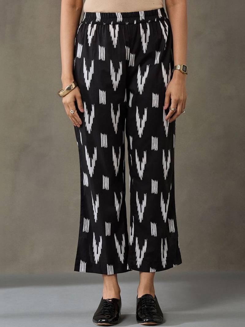 everyday women floral printed regular cotton kurta with trousers