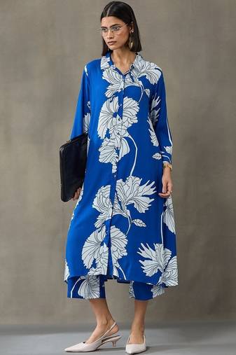 workwear printed a-line kurta sets
