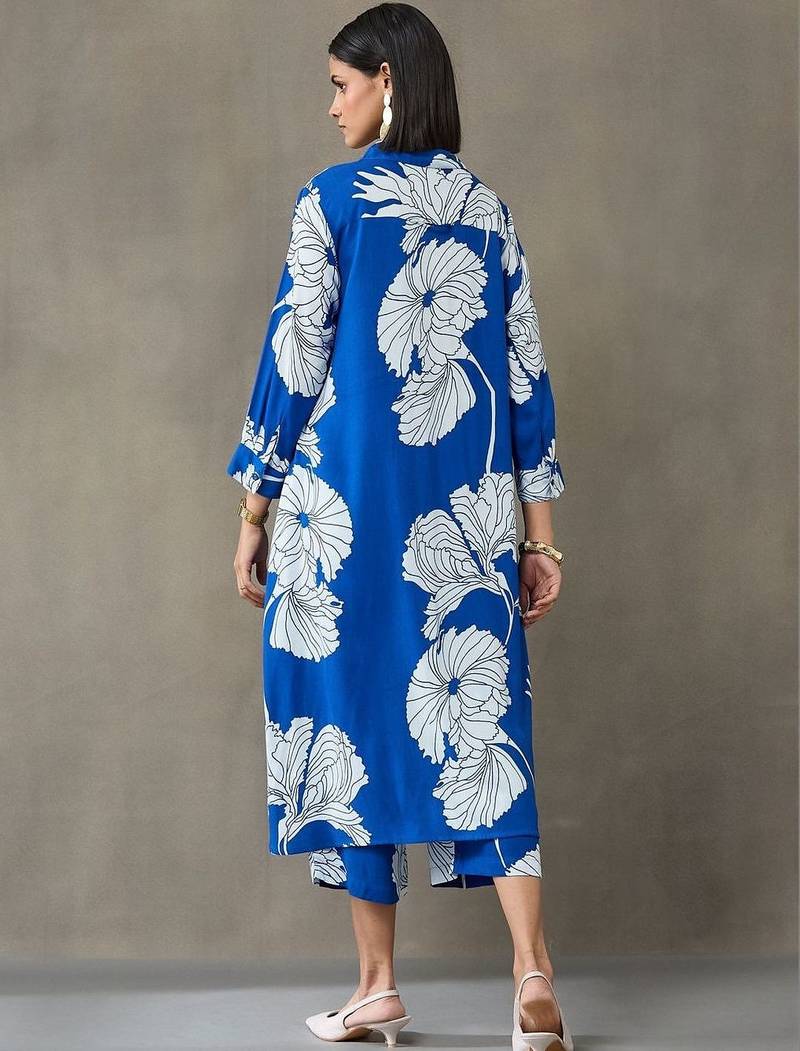 workwear printed a-line kurta sets