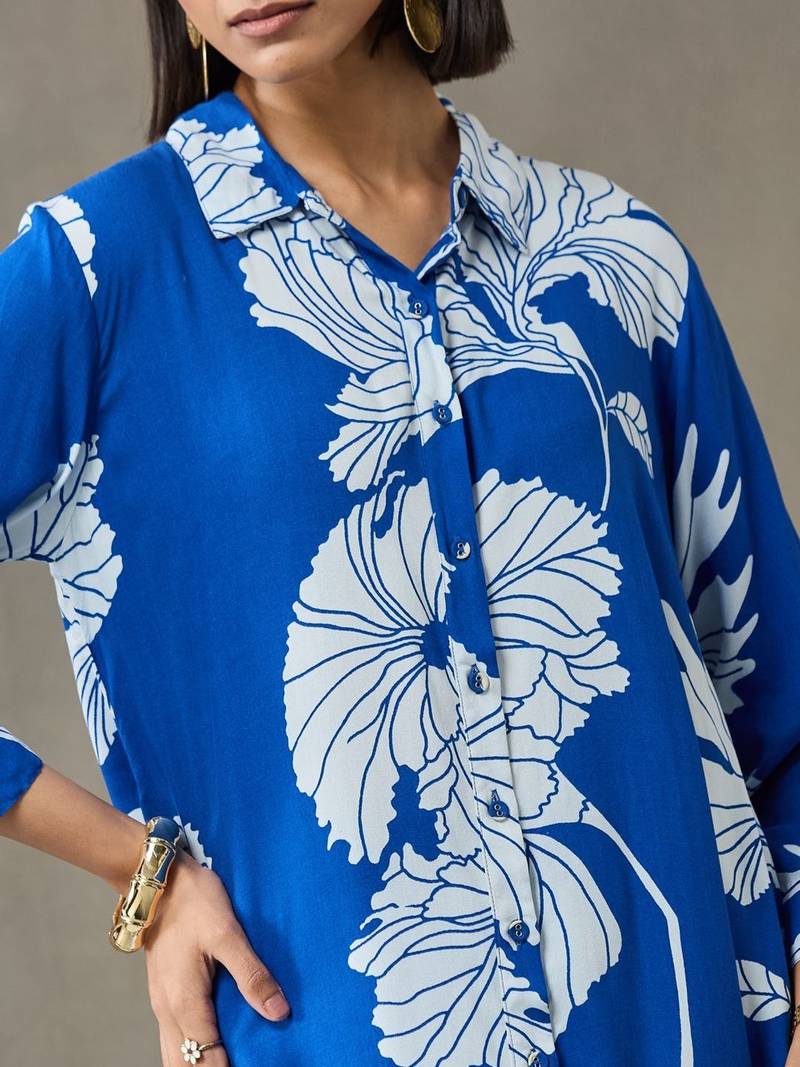 workwear printed a-line kurta sets