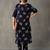 smart women floral printed regular kurta with trousers