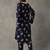 smart women floral printed regular kurta with trousers
