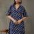 workwear women floral printed regular cotton kurta with trousers