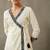 structured women dyed angrakha cotton kurta with palazzos