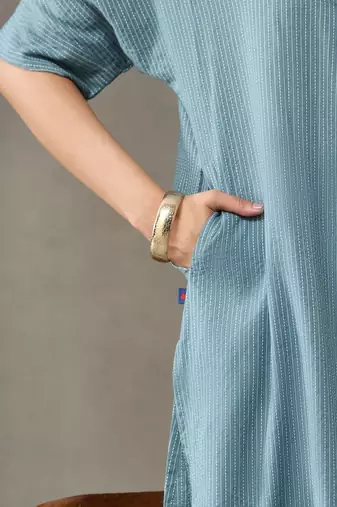 formal women embroidered regular thread work kurta with trousers