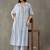 structured women floral printed regular cotton kurta with trousers