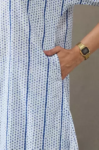 structured women floral printed regular cotton kurta with trousers