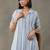 structured women floral printed regular cotton kurta with trousers