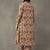 classic women floral printed regular cotton kurta with trousers