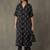 office women floral printed regular cotton kurta with trousers