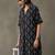 office women floral printed regular cotton kurta with trousers