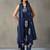workwear women floral printed regular thread work cotton kurta with palazzos & with dupatta