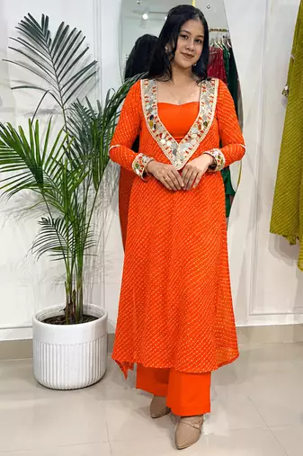 Kesari leheriya co-ord set