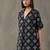 structured women floral printed regular cotton kurta with trousers