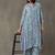 smart women floral printed regular kurta with trousers