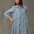 smart women floral printed regular kurta with trousers