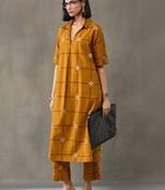 everyday women floral printed regular cotton kurta with trousers