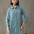 workwear women embroidered regular thread work kurta with trousers