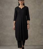 classic women regular kurta with trousers