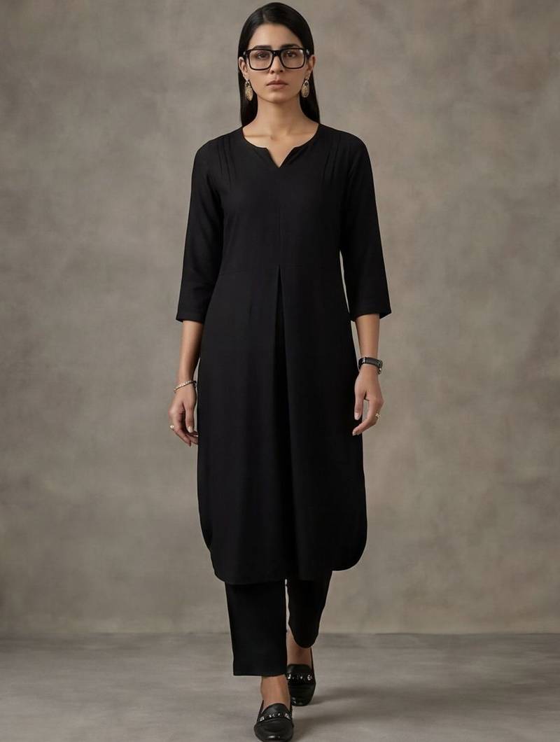classic women regular kurta with trousers