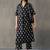 structured women floral printed regular cotton kurta with trousers