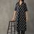 structured women floral printed regular cotton kurta with trousers