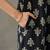 structured women floral printed regular cotton kurta with trousers