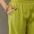 classic women embroidered regular thread work kurta with trousers