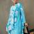 structured women leheriya printed regular cotton kurta with palazzos & with dupatta