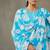 structured women leheriya printed regular cotton kurta with palazzos & with dupatta
