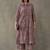 contemporary women floral printed regular cotton kurta with trousers