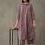 contemporary women floral printed regular cotton kurta with trousers