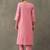 contemporary formal women thread work cotton kurta with trousers